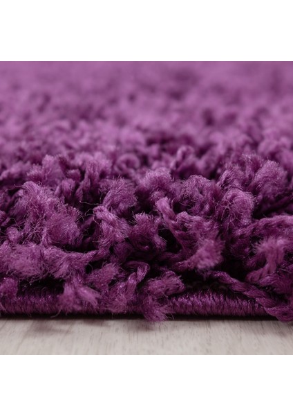 Soft Shaggy Halı 3 cm Uzun ve Yüksek Tüylü Düz Lila Çocuk Odası Oturma Odası Salon Mutfak Halısı modelleri