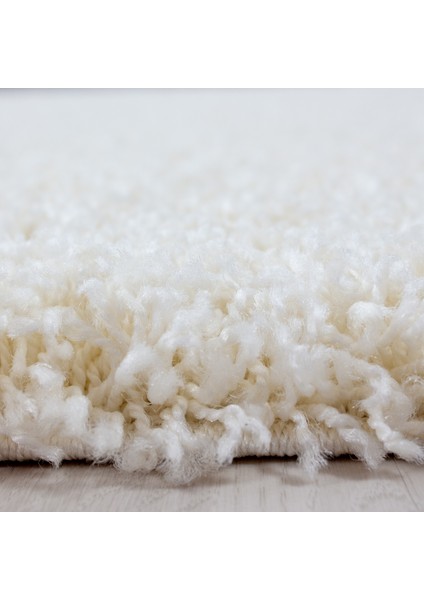 Yuvarlak Soft Shaggy Halı Yüksek Tüylü Düz Krem Rengi Çocuk Odası Oturma Odası Salon Mutfak Halısı modelleri