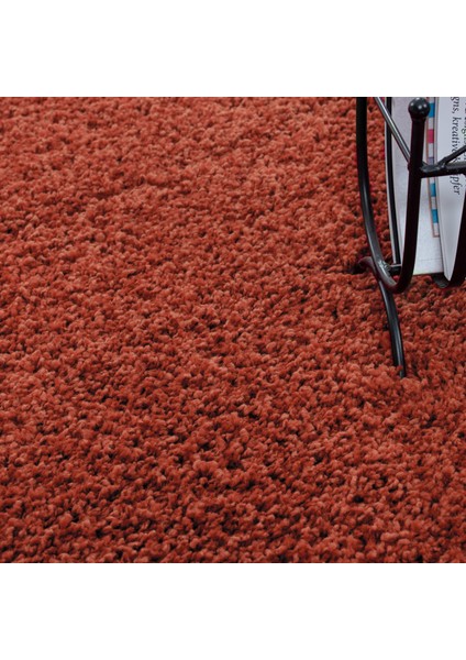 Yuvarlak Soft Shaggy Yüksek Tüylü Düz Kiremit Rengi Çocuk Odası Oturma Odası Salon Mutfak Halısı indirimleri