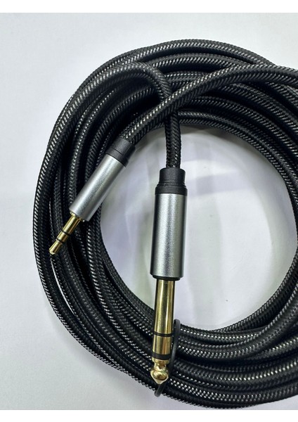 3 Metre 3.5 mm Stereo 6.3 mm Stereo Kablo 3 Metre Aux Amfi Kablo 3 Metre Stereo 3.5 mm 6.3 mm Stereo Kablo fiyatları