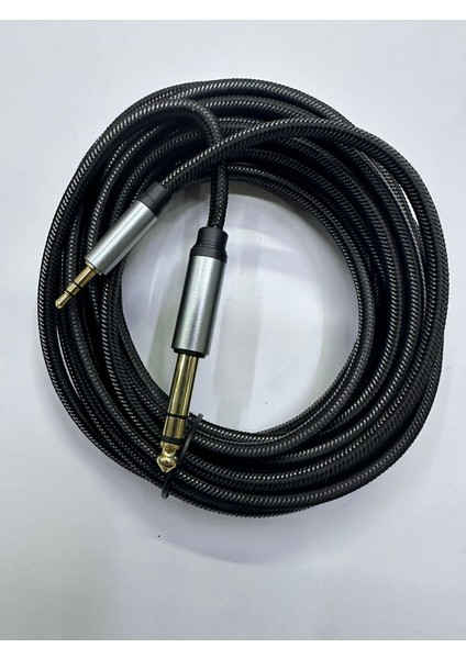 3 Metre 3.5 mm Stereo 6.3 mm Stereo Kablo 3 Metre Aux Amfi Kablo 3 Metre Stereo 3.5 mm 6.3 mm Stereo Kablo modelleri