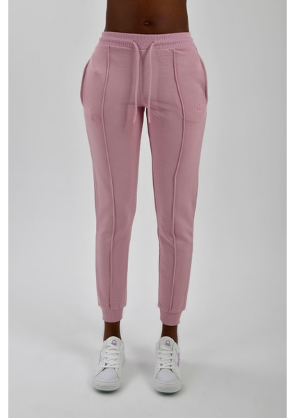 Kadın Yanları Cepli Beli Büzgülü Jogger Eşofman Altı