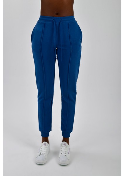 Kadın Yanları Cepli Beli Büzgülü Jogger Eşofman Altı