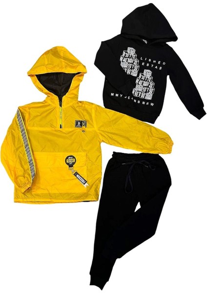 Çocuk Yağmurluk ve Sweatsuit Takımı