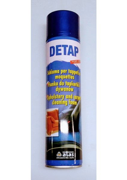 Detap Kuru Köpük Süet Alcantara Nubuk Kumaş Deterjanı 400ML Aerosol