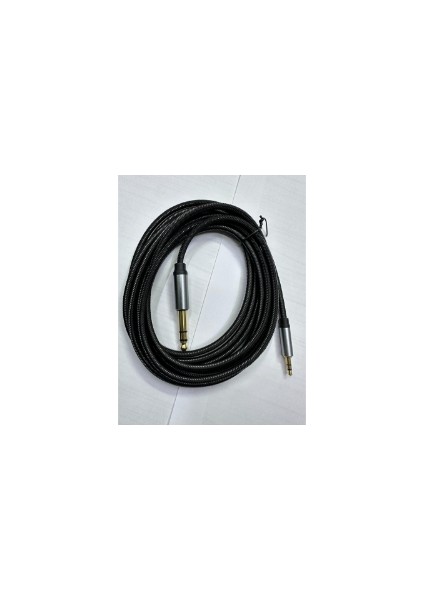 10 Metre 3.5 mm Stereo 6.3 mm Stereo Kablo 10 Metre Stereo Amfi Kablosu