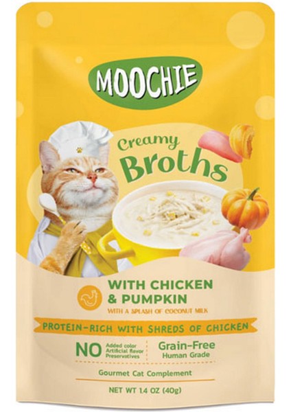 Çorba Kedi Ödülü Tavuk-Balkabağı 40 gr x 4 Adet