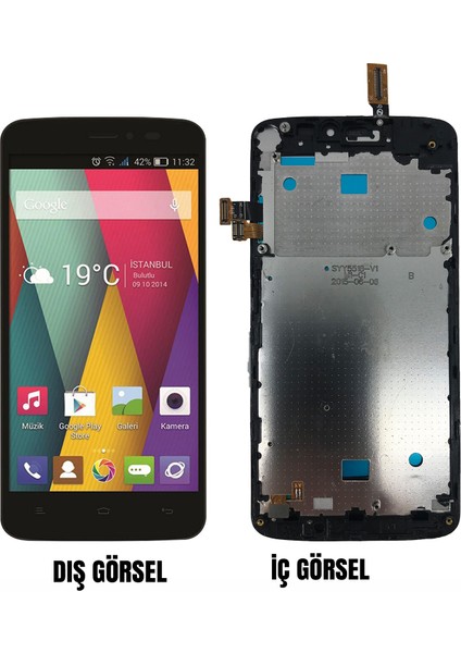General Mobile Discovery 2 Mini Uyumlu Lcd+Dokunmatik