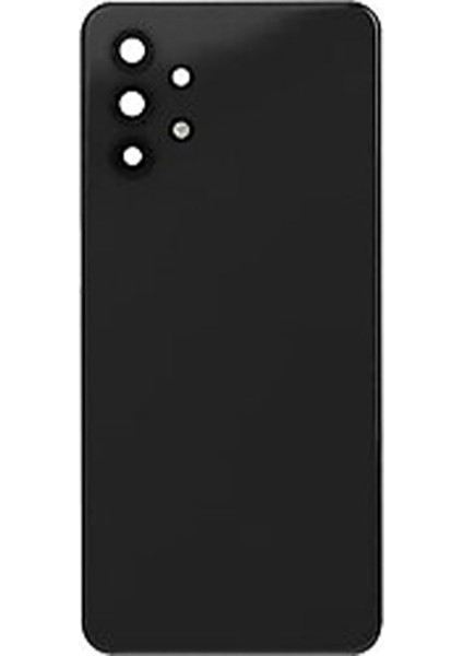 Samsung Galaxy A52 Uyumlu Kamera Camlı Batarya Kapağı (Siyah) NT-108855