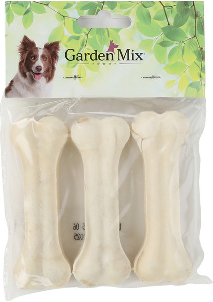 Garden Mix Sütlü Deri Kemik 10 cm 40-45 gr 3 Lü Paket