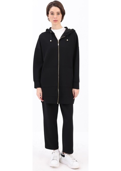 Siyah-Kanguru Cepli Eşofman Takımı fiyatları