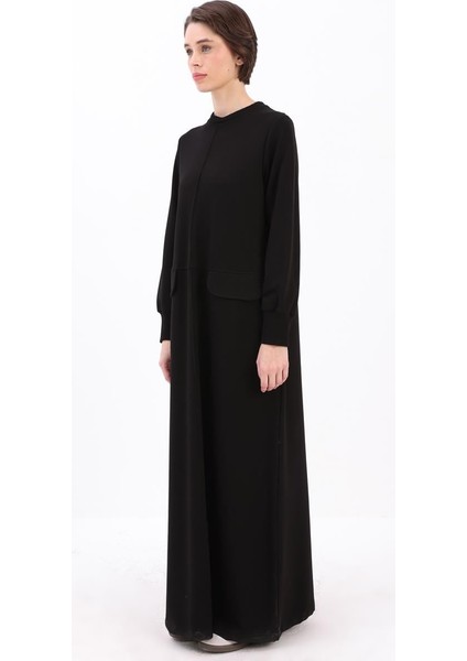 Siyah-Cepli Örme Elbise modelleri