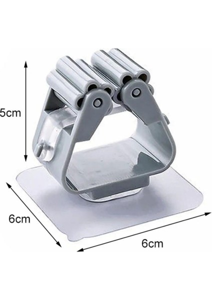 Tekli Duvara Yapışkanlı Mop Tutucu Aparat Sopa Askısı