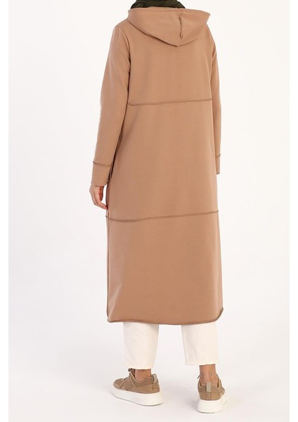 Bisküvi-Kapüşonlu Fermuarlı Hırka indirimleri