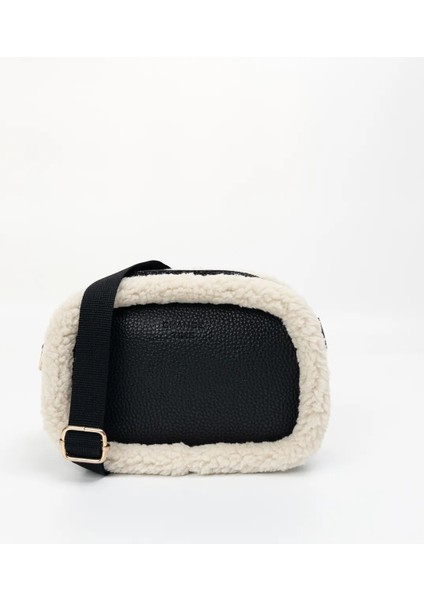 Deri Çapraz Askılı Mini Peluş Omuz Çantası fırsatları