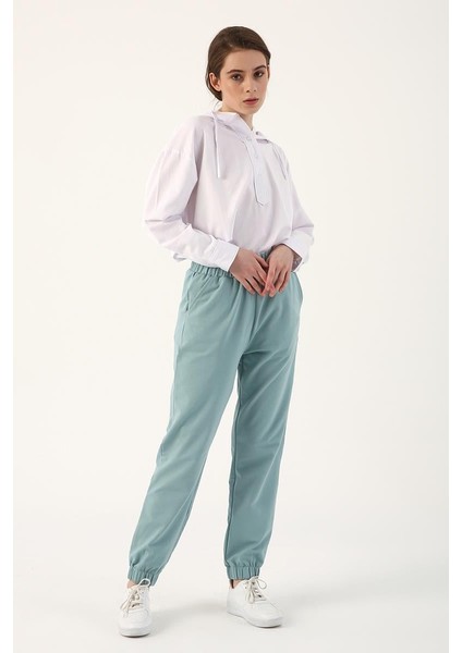 Koyu Mint-Jogger Eşofman Altı