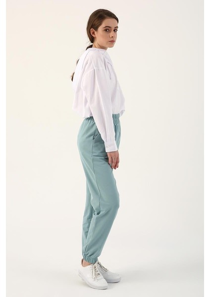 Koyu Mint-Jogger Eşofman Altı