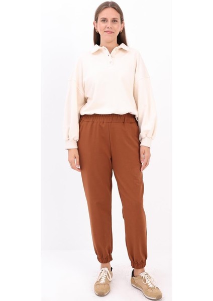 Kahve-Jogger Eşofman Altı