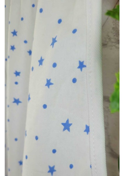 Yumuşak pamuklu yenidoğan bebek battaniyesi, 75x90cm, mavi yıldız desenli modelleri