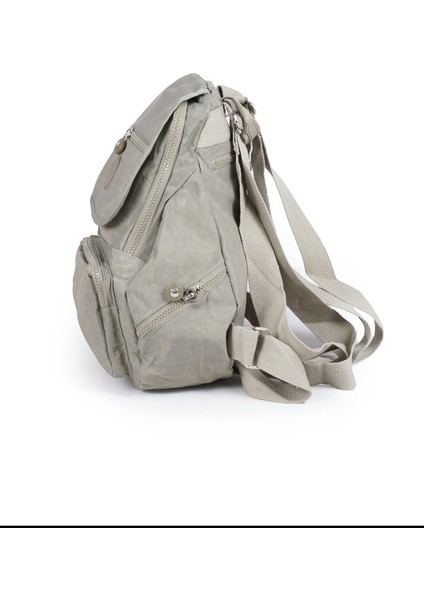 Küçük Boy Krinkıl /klinkır Su Geçirmez Uzun Askılı Çok Gözlü Günlük Kadın Sırt Çantası Bej 12-4g fırsatları