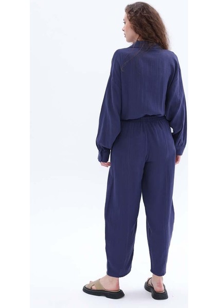 İNDIGO-Pamuklu Cepli Müslin Pantolon fırsatları
