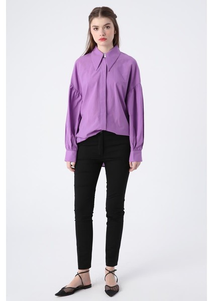 Siyah-Pamuklu Ütü Izli Cepli Likralı Dar Paça Pantolon