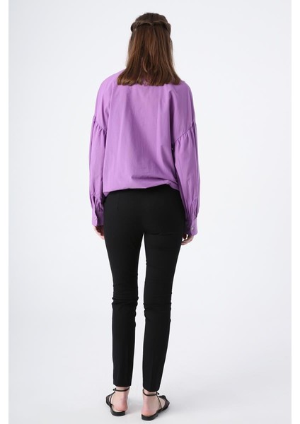 Siyah-Pamuklu Ütü Izli Cepli Likralı Dar Paça Pantolon modelleri