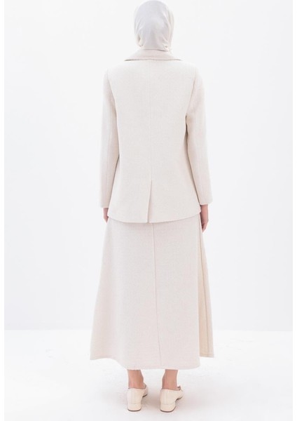 Beyaz-Simli Tüvit Kumaş Blazer Ceket fırsatları