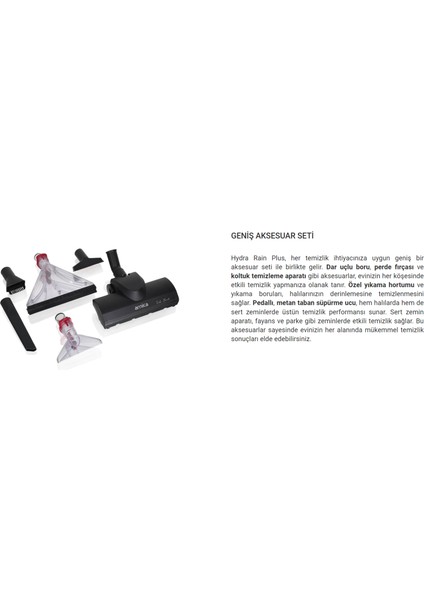 Hydra Rain Plus Su Filtreli Halı Yıkama & Süpürme Makinesi Hepsi Bir Arada 2400 W