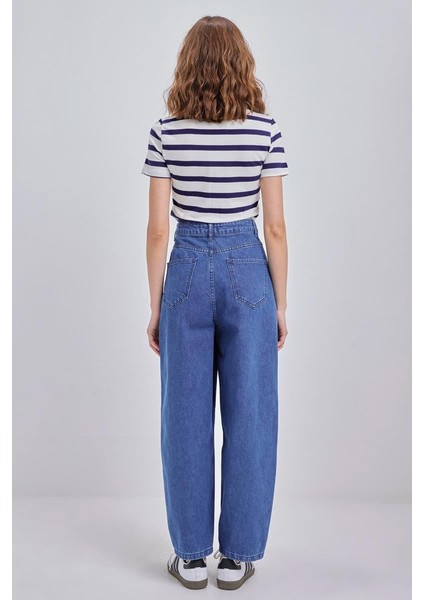 MAVI-%100 Pamuk Denim Slouchy Pantolon