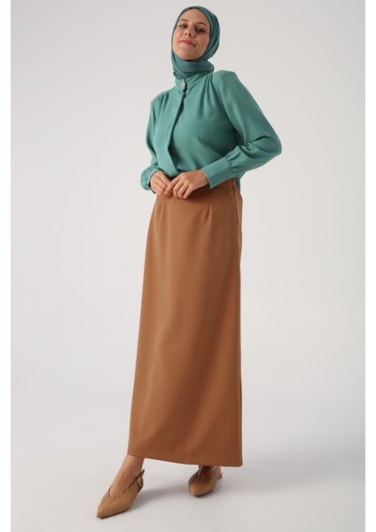 Hardal-Beli Lastikli Kalem Etek