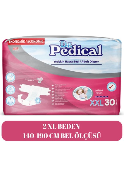 Belbantlı Tekstil Yüzey Hasta Bezi Ekstra Ekstra Large (2xl) 30'lu