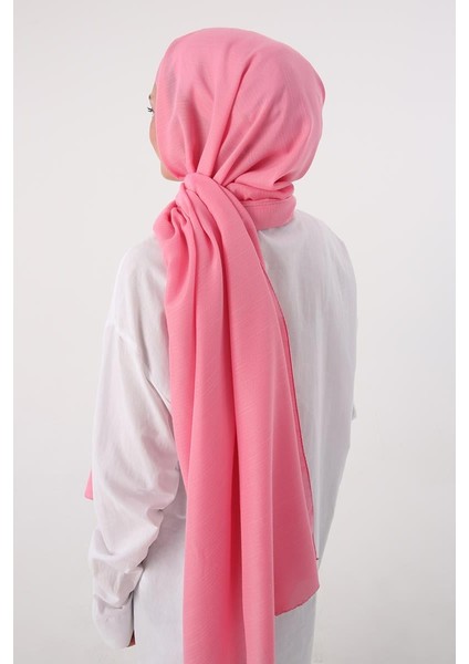 Pembe-Şerit Detaylı Pamuklu Şal fiyatları