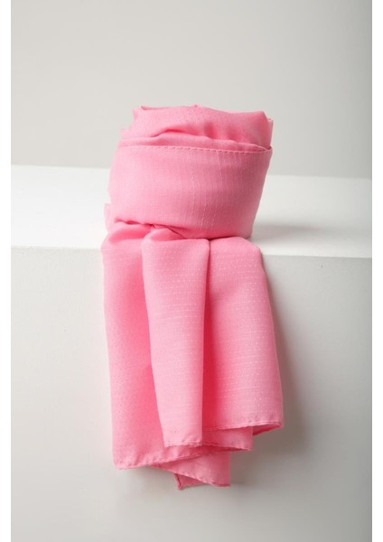 Pembe-Şerit Detaylı Pamuklu Şal indirimleri