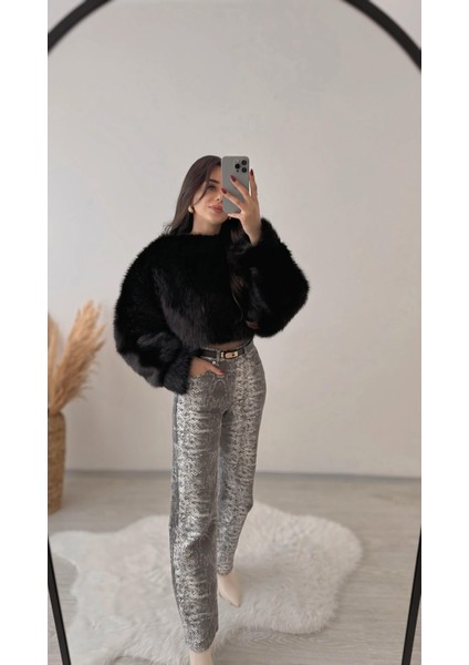 Loredia Boyfit Yılan Desen Jean indirimleri