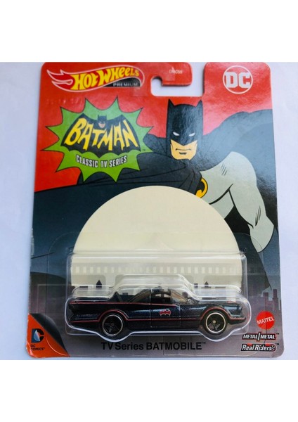 Tv Series Batmobile Batman Arabası 1:64 Ölçek Hotwheels Premium Marka Dc