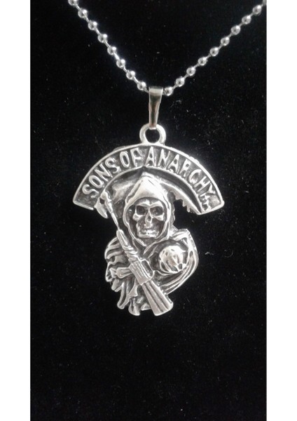 Yeni Sons Of Anarchy Zincirli Kolye Model 2 Hediyelik Şık Takı Aksesuar