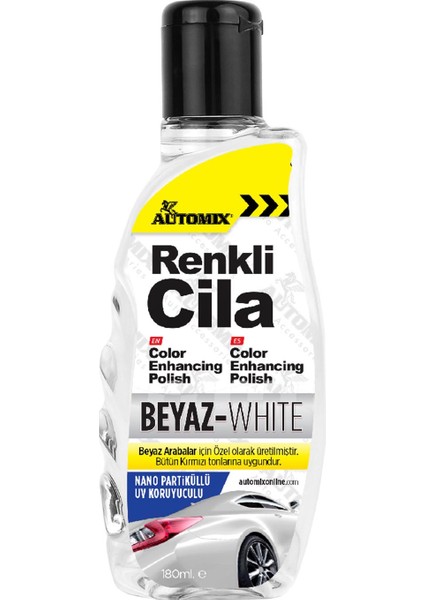 Beyaz Renkli Cila 180 ml