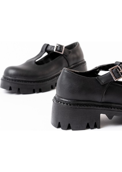 868-757 Siyah Günlük Yüksek Tabanlı Loafer Ayakkabı fırsatları
