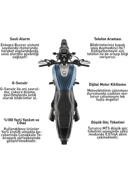 Motosiklet Takip Sistemi 24 Aylık + Sesli Alarm