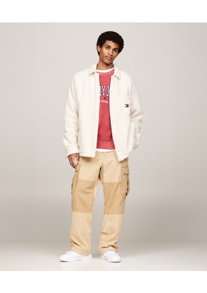 Tommy Jeans Badge Teddy Overshirt indirimleri