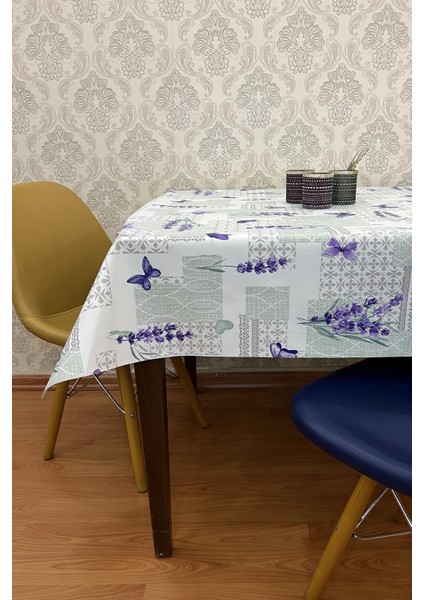 Pvc Elyaf Tabanlı Silinebilir Muşamba Masa ÖRTÜSÜ_LAVANTA_1218