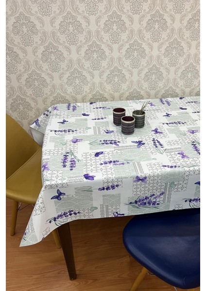 Pvc Elyaf Tabanlı Silinebilir Muşamba Masa ÖRTÜSÜ_LAVANTA_1218
