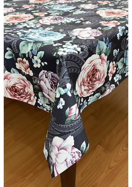 Pvc Elyaf Tabanlı Silinebilir Muşamba Masa ÖRTÜSÜ_GÜL_1199-1