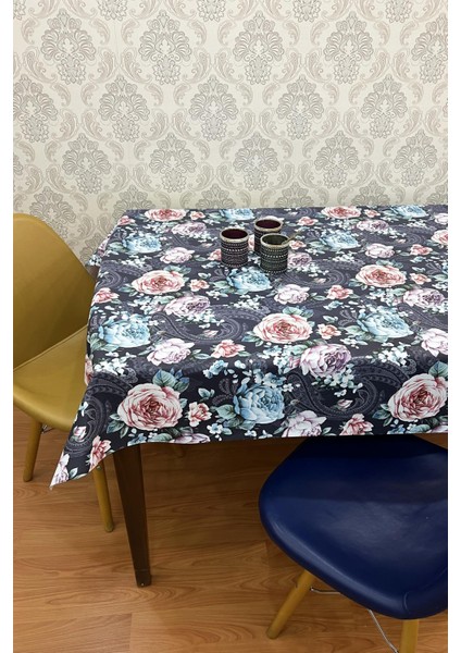 Pvc Elyaf Tabanlı Silinebilir Muşamba Masa ÖRTÜSÜ_GÜL_1199-1 fırsatları