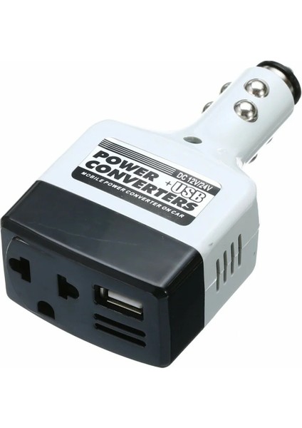 Invertör Araç Çakmaklıktan USB Araba Güç Dönüştürücü Dc 12/24V Ac 220V Araç Invertörü Tüm Telefon Için Invertör 12V