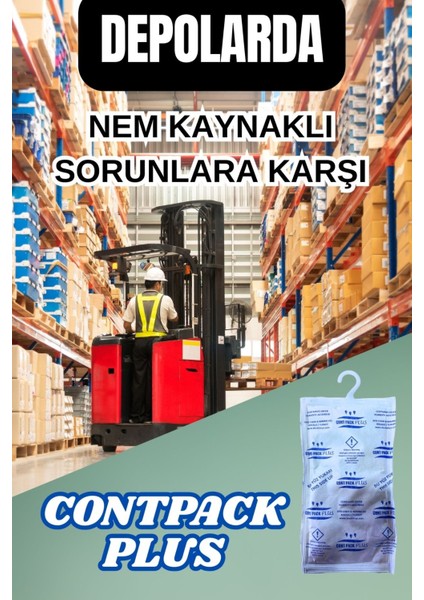 Contpack Plus Askılı Nem Alıcı Rutubet Engelleyici Konteyner Kurutucu 20 Adet 7600 Gr.