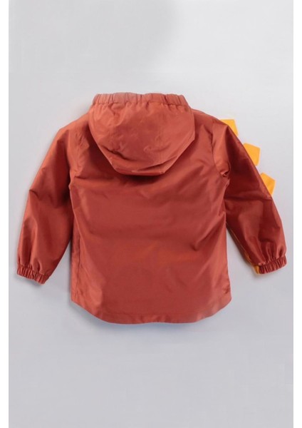 Dinazor Figürlü Fermuarlı Pamuklu Astarlı Kapşonlu Cepli Kız Erkek Bebek Yağmurluk Mont Tulum Çocuk modelleri