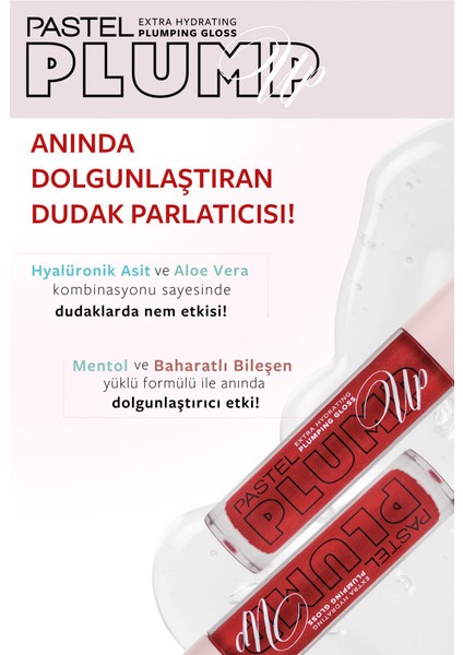 Plump Up 209 Red Velvet Extra Hydrating Dolgunlaştıran Dudak Parlatıcısı + Dynamik Magic Highlighter fiyatları