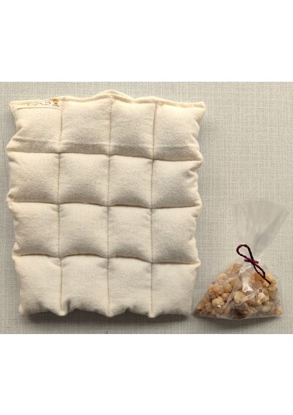 Yumuşak Koyun Yünü Dolgulu Bebek Sırt ve Göğüs Bezi 20x23 cm, Bej